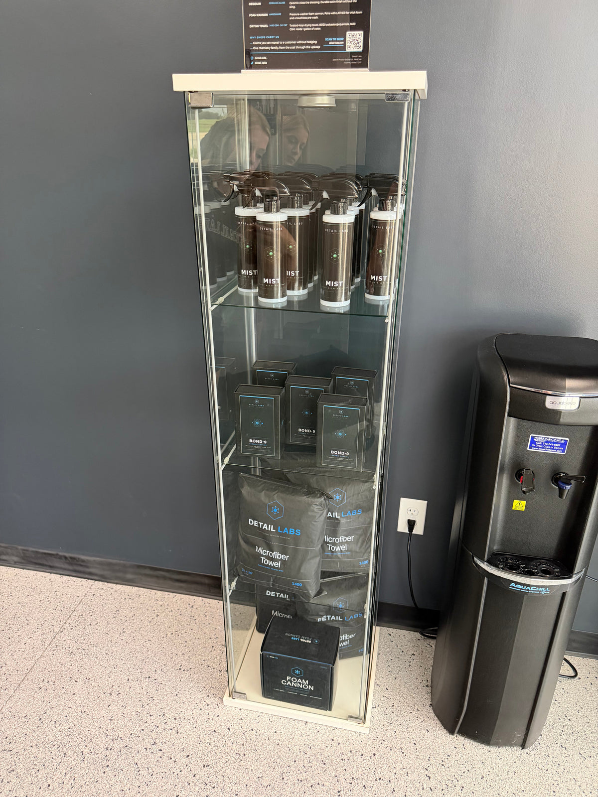 Detail Labs products on display at EuroLuxe Detailing in Tomball, TX